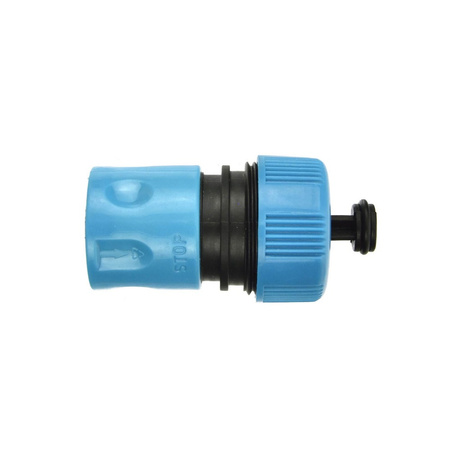 25 Stück Schlauchkupplung Schnellkupplung 3/4" mit Wasserstopp BLUE LINE G73033