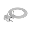 Anschlusskabel 2m mit Winkelstecker Uni-Schuko 250V 16A 3x0,75 mm² OMY PP-50 Weiß W-97155