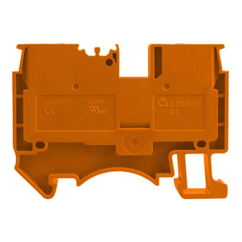 Reihenklemme 4mm2 Durchgangsklemme Orange UL DS4-01P-15-00A(H)