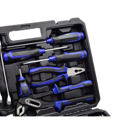 Werkzeugkoffer gefüllt 66-teilig tägliche Handwerkzeuge für Haushalt, Garage G10105