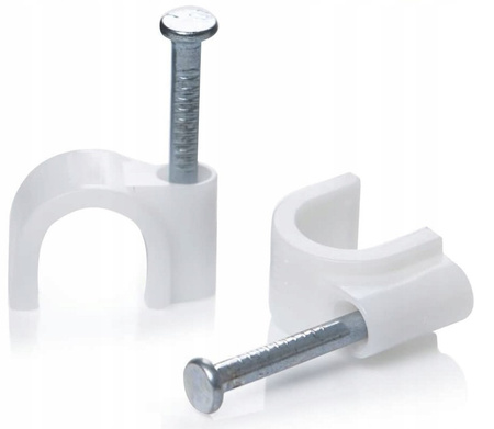 100 Stück Nagelschelle mit 25mm Nägel FLOP-10 Schelle Kabel Ø10mm E-P 27.10