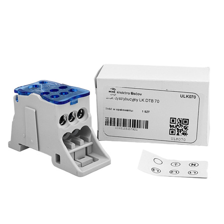 LK DTB 70 Verteilerblock für DIN-Schiene Klemmblöcke Elektro Becov ULK070
