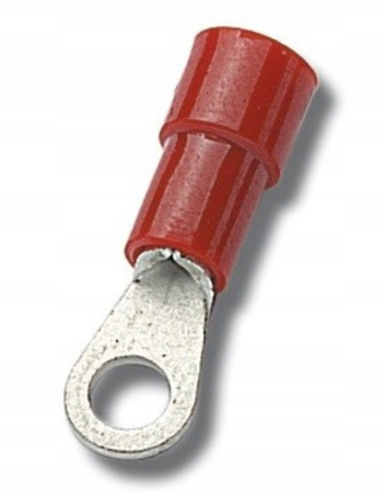 100 Stk Rohrkabelschuhe Kabelschuhe Ring isoliert 1,5mm M6 EM00131