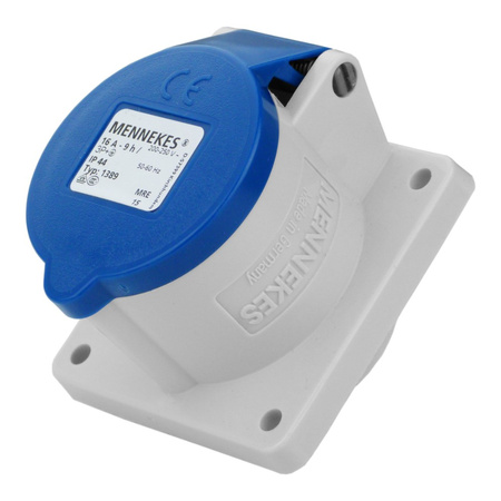 CEE Mennekes Anbaudose Anbausteckdose 16A 4P 9h 230V IP44 Einbausteckdose MENNEKES 1389