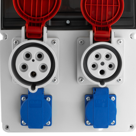 Baustromverteiler JUN 32A/16A/2x230V Bals-Steckdosen DOKTORVOLT® DV-6832-F