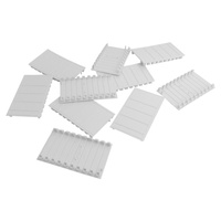 10Stk. Abdeckstreifen 5 Module für Verteilerkasten Stromverteiler 5M DV-0694-ABD5-10