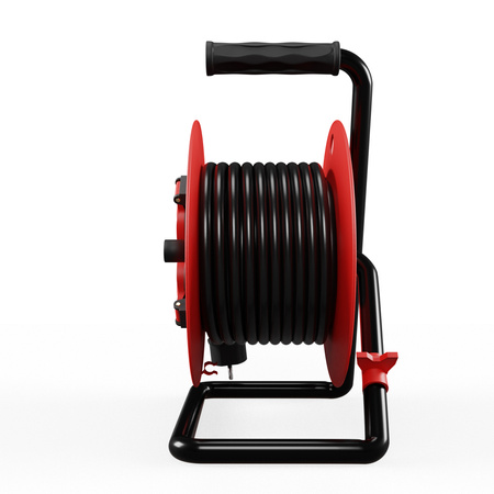 Kabeltrommel 20m 4× 230 V Schuko 3×2,5 H05RR-F Professional Line W-98688