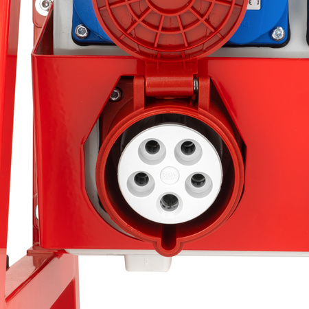 Baustromverteiler 16A 32A CEE 4x230V und Ständer mit Dach  TGD-S/FI  mit Stecker und Kabel  Stromverteiler Wandverteiler mit VDE Sicherungen Doktorvolt DV-6074-D