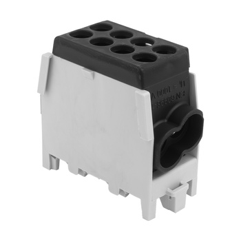 Hauptleitungsklemme Abzweigklemme HLAK 25-1/2/25 M2 schwarz Klemmblock Verteilerklemme 1P 1,5-25 mm2 Pollmann 208 2080192