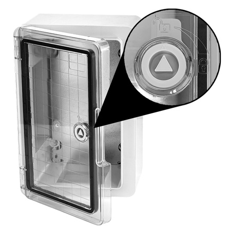 Leergehäuse mit transparenter Tür 200x300x130mm Schaltschrank Aufputz Verteilerschrank IP65 IK10 TP Electric 3310-500-0100