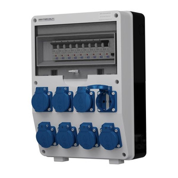 Stromverteiler TD-S/FI 8x230V Fi-Schalter 25A 30mA 2-Polig TYP A Doktorvolt DV-2824-D