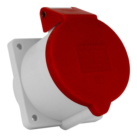 Anbausteckdose 32A/5P 230/400V rot CE Bals OEM-132002