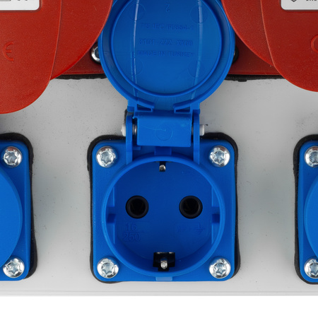 Baustromverteiler CEE 32A 16A 3x230V JUN-S  LS-Schalter Siemens Stromverteiler Wandverteiler Doktorvolt DV-5565-D