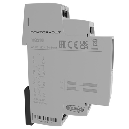 Installationsrelais Hilfsrelais AC 230 V ELKO VS316/230V RED