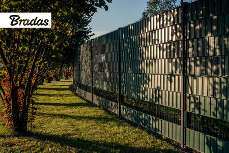 Zaunband 19cmx35m anthrazit Zaun- Palisadenband Sichtschutz Lärmschutz BRADAS TOB4501935GYL