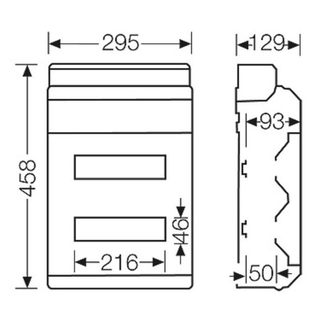 Hensel Automatengehäuse KV2624 Aufputzverteiler Sicherungskasten 24 Module KV 2624