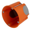 F-tronic Hohlwanddose 1 Stück Unterputzdose HW Schalterdose Gerätedose Verbindungsdose t=61mm winddicht Ø68mm orange VDE E3700 7360027
