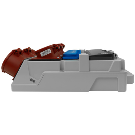 Baustromverteiler 3x16A 2x32A CEE 4x230V Stromverteiler mit Handgriff und Anbaustecker Doktorvolt TR-S/FI DV-5053-D