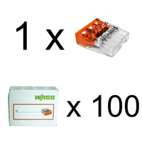 Dosenklemme 3x0,5-2,5mm2 Verbindungsklemme 3-polig WAGO 1 Stück 100 Stück 2273-203