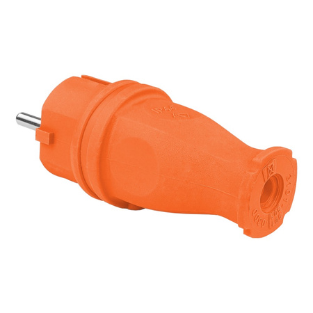 Gummistecker 16A 230V Stecker orange 3101-301-2300