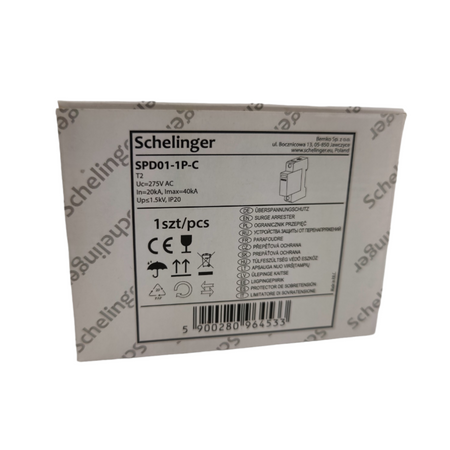 Überspannungsschutz 1P 20kA(8/20) klasse T2 (C) Schelinger A51-SPD01-1P-C