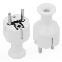 Zerlegbar Stecker 230V 16A Uni-Schuko weiß W-10120
