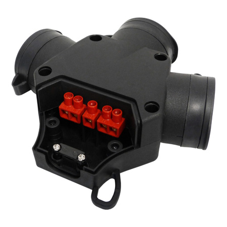 Dreiphasige Dreifach 3-fach Schuko Kupplung Schutzkontakt Steckdose Verteiler 230V IP54 TpE 3101-315-0300