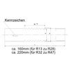 Verbindungsmuffe flexibel für Elektrorohr FI-25 ZCLHF PC/ABS 3341