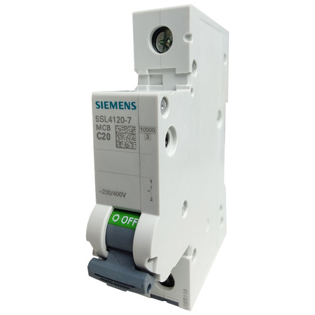 SIEMENS Leitungsschutzschalter C20A 1P 10kA MCB VDE Sicherungsautomat 5SL4120-7