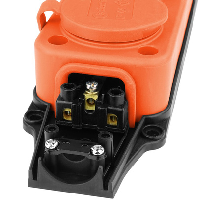 Steckdosenleiste Mehrfachsteckdose 3-fach Aussen Schuko orange 3101-308-2300