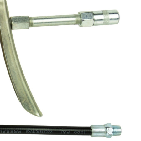Pistole für Fußfettpresse aus Metall mit Gummischlauch G01123A