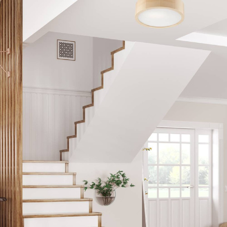 LED Deckenleuchte Lampe Kiefer 1-flammig rund 28 cm E27 LD-PD-6.1 SOSNA