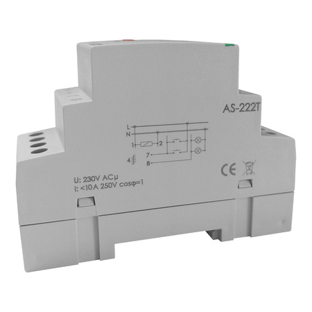 Treppenhausautomat Treppenlichtzeitschalter Zeitrelais Ausschaltzeit Warnfunktion F&F AS-222T