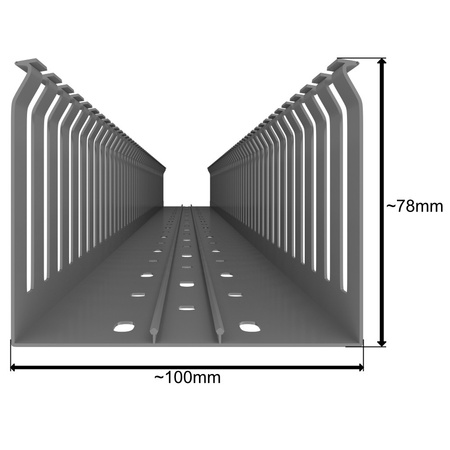 Verdrahtungskanal Kabelkanal mit Deckel Länge 1m Installationskanal verschiedene Größen Wahl 0609 0647 0586 0593 0722 E194
