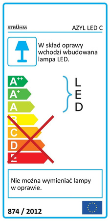 Treppenlicht Treppenleuchte Wandleuchte LED AZYL schwarz 03906