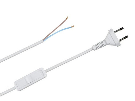 Lampen Anschlußkabel mit Schalter 1,9m pws-11/1,9 PWS-11/1,9 (BI)