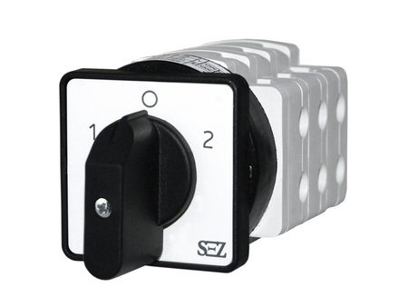 SEZ Nockenschalter 3P 40A 1-0-2 mit Griff S40 JD 2203 C6