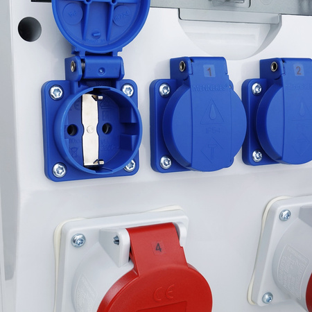 Baustromverteiler Stromverteiler TD-S/FI-B 2x16A 4x230V Schuko Doktorvolt DV-8027-D