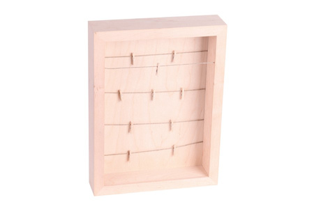 3D-Bilderrahmen A4 Holzrahmen + Klamern, zum Befüllen DragonFrames R3DSO4A4 KLA