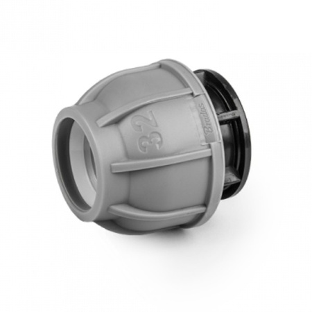 Endkappe für PE Rohre Verschraubung 32mm PN10 BRADAS DSRA10Z32