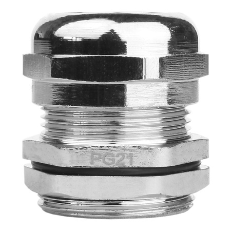 PG21 Kabelverschraubung IP68 Messing vernickelt DGN DDL-PG21M-10AH