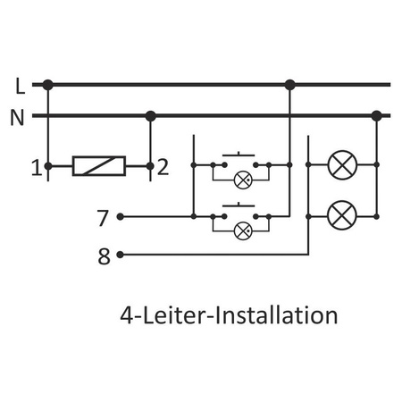 Treppenhausautomat Treppenlichtzeitschalter Zeitrelais mit Ausschaltzeit Warnfunktion F&F AS-221T