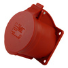 Anbausteckdose 32A/5P Einbausteckdose gerade 6h 400V IP44 rot Typ325 PCE 325-6