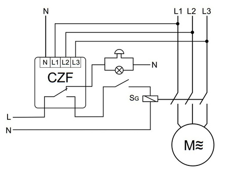 Netzüberwachung Phasenwächter Phase Monitor Phasenüberwachung Phasenausfall F&F CZF-310