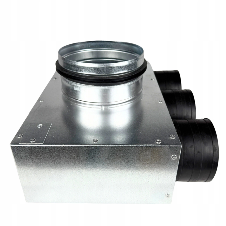 Lüftungsverteiler Verteilerkasten 3x75 Ø125 Wohnraumlüftung Luftverteiler E-KSR-3X75/125-OC-K