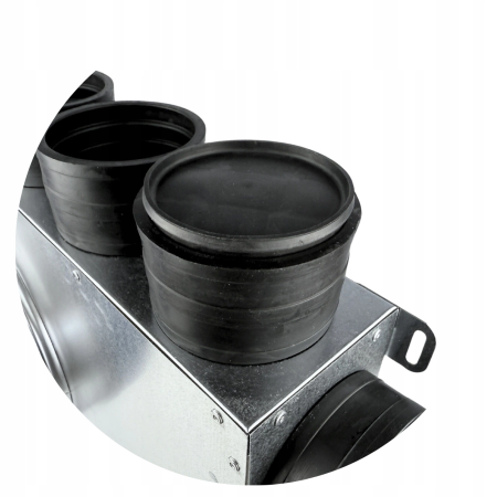 Kanal Endkappe Lüftungsverschlusskappe Ø75 mm für Verteilerkastenanschlüsse E-ZA-75