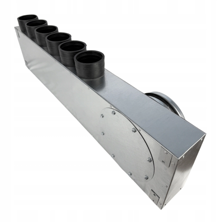 Lüftungsverteiler Verteilerkasten 6x75 Ø160 Wohnraumlüftung Luftverteiler E-KRRR-6x75/160-OC