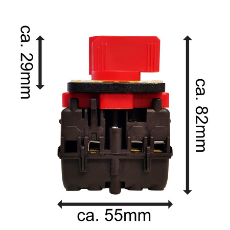 Not-Aus-Schalter Trennschalter ML0 16A 4P Hauptschalter IP55 PCE MERZ 6358