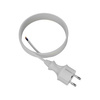 Anschlusskabel 4m IP44 mit geradem Stecker 250V 16A 3x1 mm² H05VV-F PP-40H Weiß W-98375