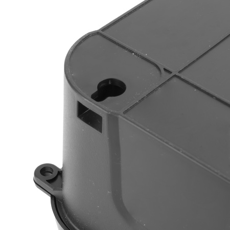 Kabelbox wasserdicht 29x13,2x10cm außen Kabelkasten für Verlängerungskabel, Steckdosenleisten große Elektrobox 6 Durchlässe Garten Organizer Schwarz Camping Box für Weihnachtsbaumbeleuchtung DV-6654 Doktorvolt